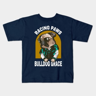 Lewis Hamilton - Racing Paws and Bulldog Grace! Kids T-Shirt